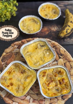 Foto resep Puding Pisang Susu Panggang