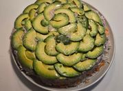 Una foto de torta de miel sin azucar