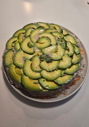 Una foto de Torta de sushi