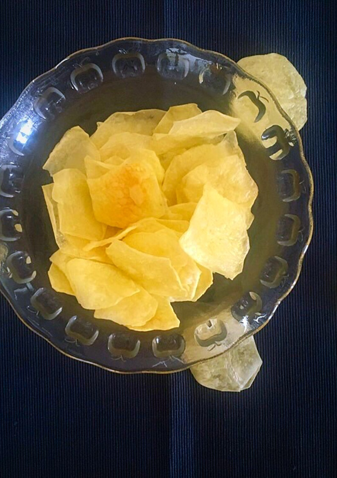 Una foto de Papas chips al microondas