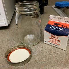 A picture of Homemade Butter & Buttermilk.