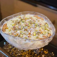 A picture of Homemade instant pistachio kheer Mix.