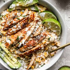 Street Corn Chicken Bowls A picture of Street Corn Chicken Bowls.