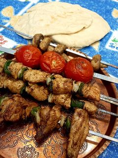 عکسی از دستور جوجه کباب یونانی