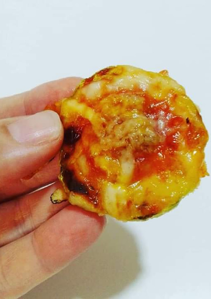 Una foto de Mini pizzas de calabacín