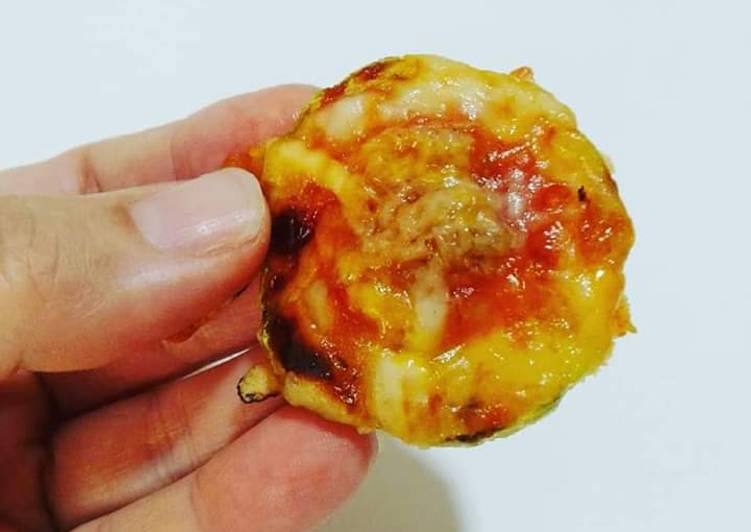 Mini pizzas de calabacín