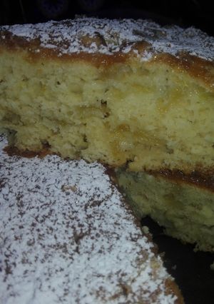 Una foto de Torta súper fácil de manzana (sin manteca)