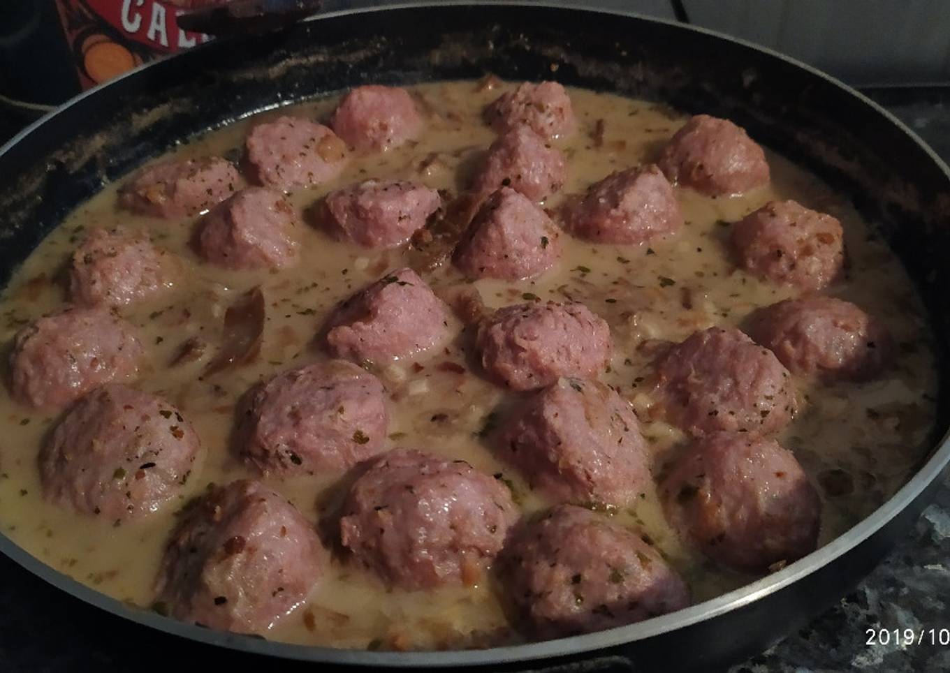 Albóndigas con salsa de setas