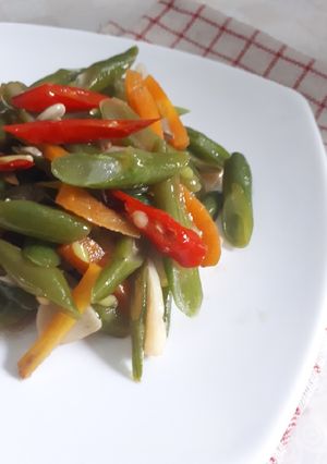 Foto resep Tumis buncis & wortel