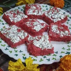 A picture of Rose burfi.