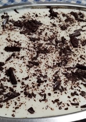 Una foto de Postre de maizena con leche