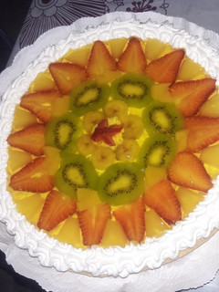 Una foto de Tarta frutal con gelatina