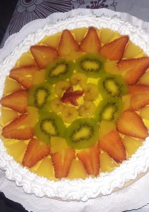 Una foto de Tarta frutal con gelatina