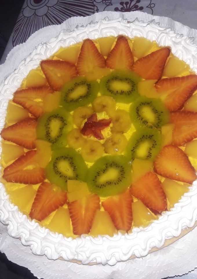 Una foto de Tarta frutal con gelatina