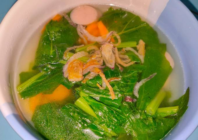 Resep Sayur Bening Sawi Wortel Oleh Novi Cookpad