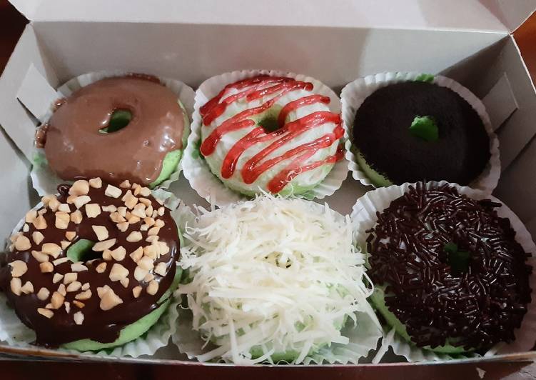 Resep masakan Brownut Pandan (Brownies Donat) | Langkah Membuat Brownut Pandan (Brownies Donat) Yang Lezat Sekali