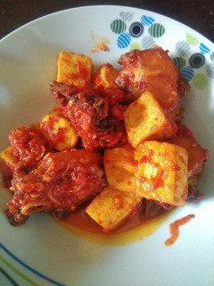 Foto resep Ayam tahu balado