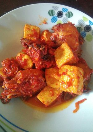 Foto resep Ayam tahu balado