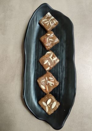 A picture of Bournvita burfi.