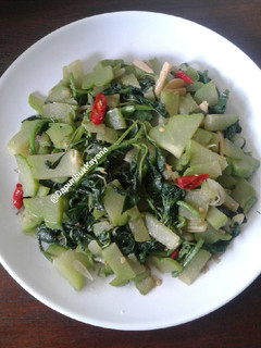 Foto resep 327. Tumis Labu Siam dan Bayam
