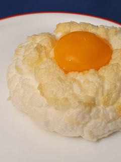Una foto de Huevo nube o cloud egg