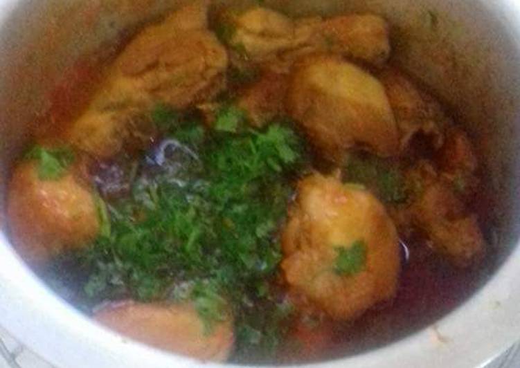 Recipe of Ultimate Chicken stew with sprinkled Coriander