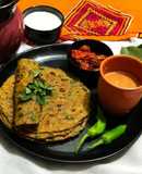 Calcium Rich Palak Methi Thepla