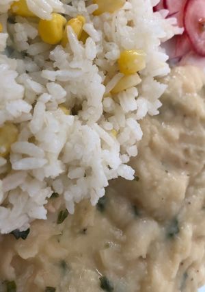 Una foto de Menestra de pallares con arroz