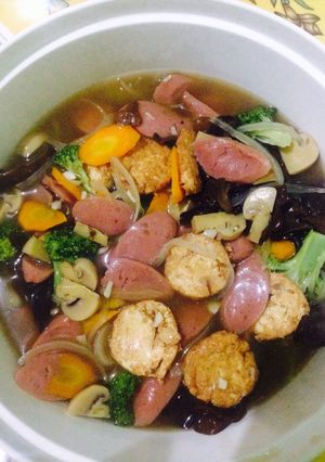 Foto resep Sapo Tahu Sosis