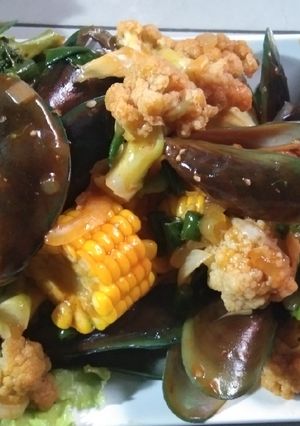 Foto resep Kerang Hijau Asam Manis