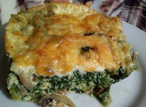 Una foto de Keto: Espinacas gratinadas