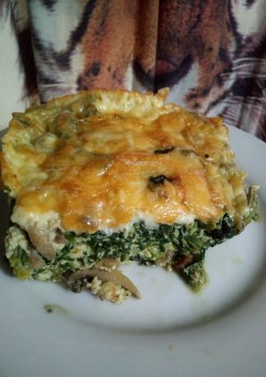 Una foto de Keto: Espinacas gratinadas
