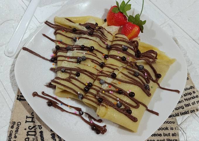 Resep Pisang Crepes Coklat Salju Resep Pisang Crepes Coklat Salju