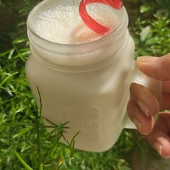 A picture of Banana Milk Shake In Summer 🥤 🍌.