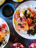 Mint&Orange Salmon Rice Bowl