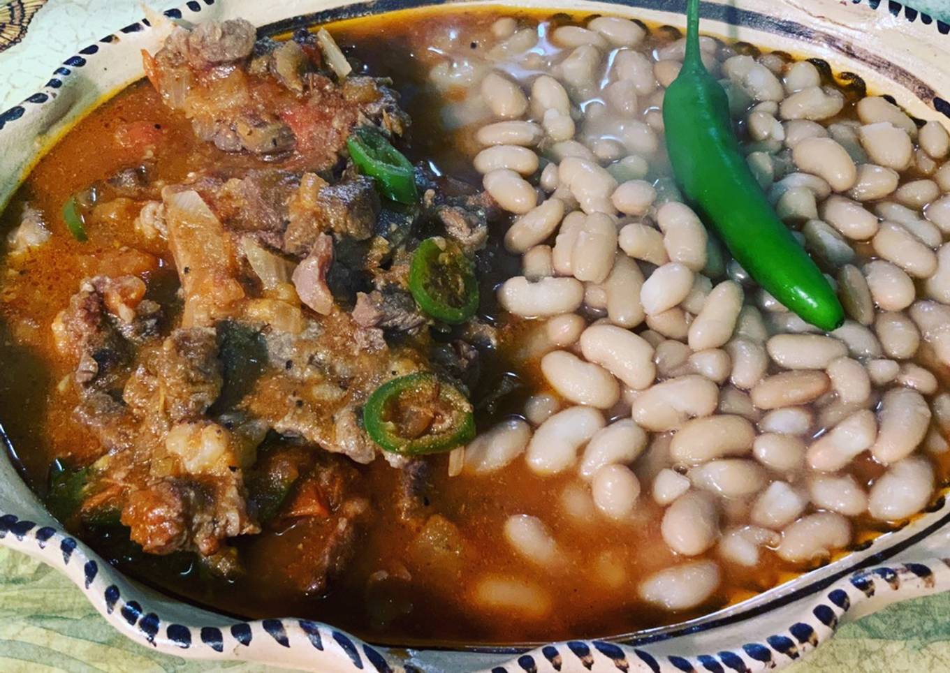 Stake Ranchero with whole Beans 10 #mommasrecipes
