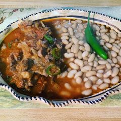 Stake Ranchero with whole Beans10 #mommasrecipes A picture of Stake Ranchero with whole Beans10 #mommasrecipes.