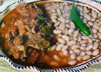 Easiest Way to Cook Appetizing Stake Ranchero with whole Beans10 mommasrecipes