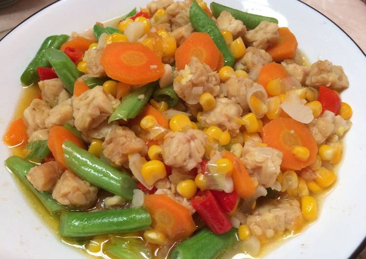 Tumisan tempe buncis