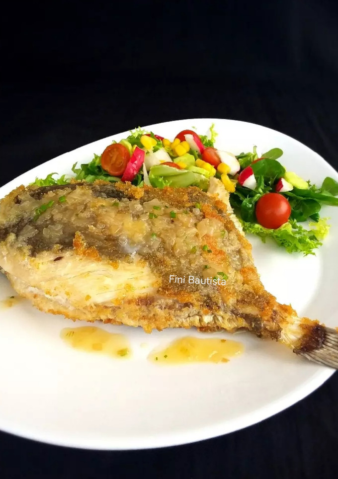 Una foto de Gallo con salsa de limón(pescado)