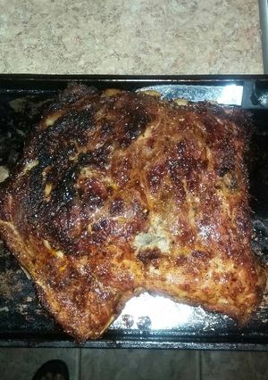 A picture of Barbeque ribs.