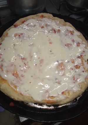 Una foto de Pizza casera