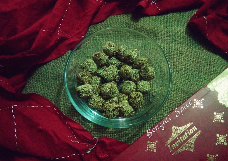 Bengali "Til Naru"/ Sesame seeds Laddu/ Til ka Laddu Recipe 🍲