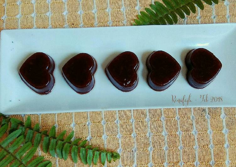 Proses Membuat Puding coklat Kabocha, Lezat