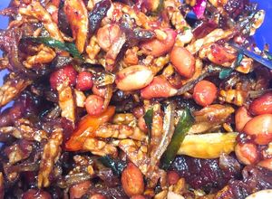 Foto resep Kering tempe teri kacang daging