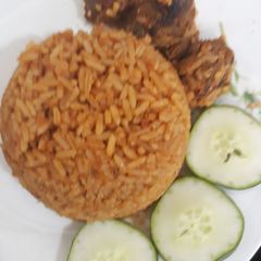 Jollof rice A picture of Jollof rice.