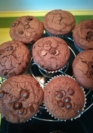 Una foto de Muffins de chocolate