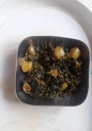 A picture of Methi Aloo.