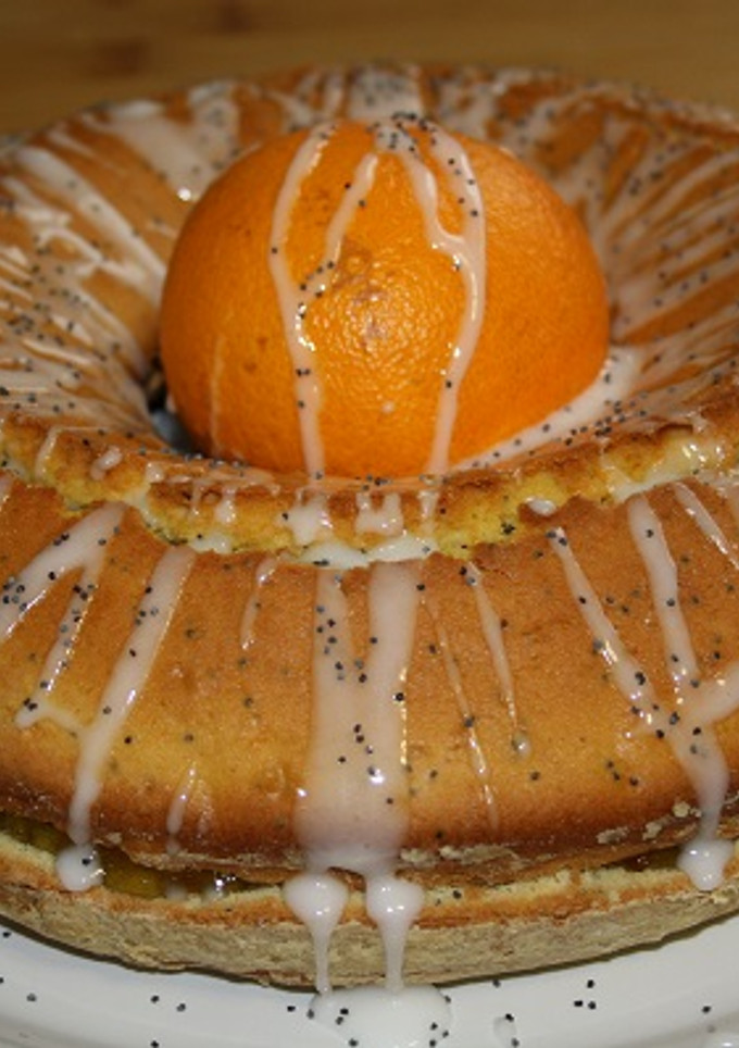 Una foto de Rosco de naranja con semillas de amapola