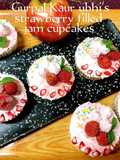 Strawberry filled jam cupcakes 🧁🍓